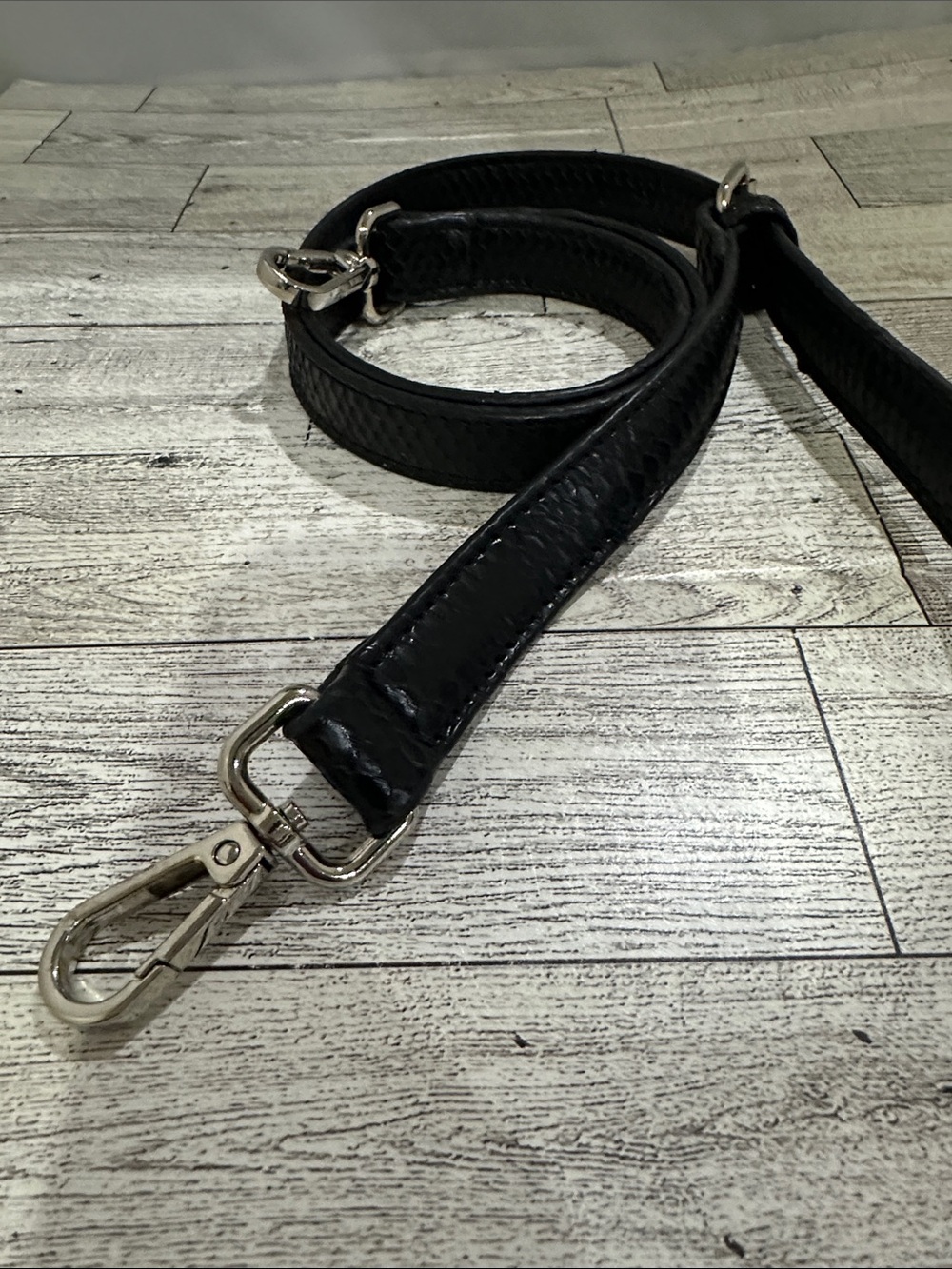 Black faux Leather Replacement Strap for Women’s purse